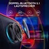 Close-up of a gaming chair's speaker with overlaid marketing text and graphics highlighting features. Produktbild-Vorschau