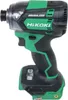 A black and green HiKOKI cordless impact driver is shown against a white background. Voir les images du produit