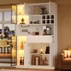 Merax Vitrine mit LED, Hochschrank mit 6 Türen und 2 Produktbild-Vorschau 8