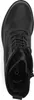 A top-down view of a black leather boot. Produktbild-Vorschau