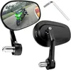 Zrcátka na řídítka motocyklu, 2 kusy univerzálních zrcátek Náhled obrázku produktu 1
