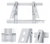 A white background displays a metal bracket system for an air conditioning unit, with three close-up views of its components. Náhľad obrázku produktu
