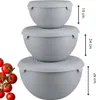 Set di tre ciotole con coperchi, 1,5l, 3l, 6l Anteprima dell’immagine prodotto 3