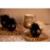 Clayre & Eef Weihnachtskugel 4er Set Ø 10 cm Schwarz Glas Produktbild-Vorschau 2