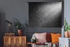MuchoWow® Wandteppich Wandbehang Regentropfen mit schwarzem Produktbild-Vorschau 5