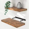 CASARIA® Étagère murale flottante chêne foncé 50 cm MDF Voir les images du produit 1