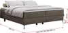 Boxspringbett ohne Kopfteil mit Bettkasten, Bett niedriges Produktbild-Vorschau 5