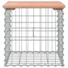 vidaXL Gartenbank aus Gabionen 43x44x42 cm Massivholz Produktbild-Vorschau 4