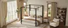 Cama tapizada de 180x200 cm con estructura tipo dosel, Vista previa de la imagen del producto 7