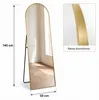 STYLER Lustro stojące 50x140 cm aluminiowe w złotej ramie Podgląd zdjęcia produktu 9
