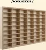 A wooden display shelf with many compartments. Náhled obrázku produktu