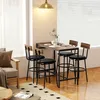 HOMCOM Bartisch mit Barhocker-Set 5 tlg. Bartisch Set mit Produktbild-Vorschau 9