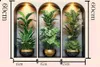 GKA 3 Stück 3D Wandtattoo Grünpflanzen A2 Blumen LED-Licht Produktbild-Vorschau 6