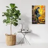 Leinwandbild gemalter musiker mit saxophon 40x60 cm Feeby Produktbild-Vorschau 2