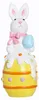 Bunte Ostereier-Hasenfigur, handbemalt, mit Blume, Karotte Produktbild-Vorschau 4