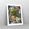 Poster - Poster ohne Rahmen - Blätter modern bunt - 40x50 Produktbild-Vorschau 7