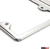 Kennzeichenhalter Nummernschildhalter Satz Chrom Edelstahl Produktbild-Vorschau 7