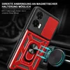 A red and black phone case with a ring holder is shown attached to a car vent mount. Produktbild-Vorschau