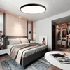 Deckenlampe LED 54W dimmbar, Flach Rund Ø50cm Schwarz mit Produktbild-Vorschau 2