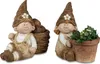 Gartenfigur Wichtel mit Pflanztopf 2er Set formano Produktbild-Vorschau 2