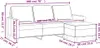 Diagram showing the dimensions of a sofa with an ottoman. Produktbild-Vorschau
