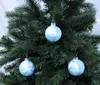 JACK 12x Glas Eislack Christbaumkugeln 6cm Thüringer Produktbild-Vorschau 1