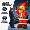 MONZANA® Aufblasbares Rentier 135cm LED Beleuchtet Produktbild-Vorschau 2