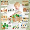 Montessori Spielzeug ab 1 Jahr,9 in 1 Holzspielzeug Produktbild-Vorschau 5