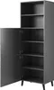 Vitrine Hochvitrine Beistellschrank ABETO 60 graphit 60 x Produktbild-Vorschau 3
