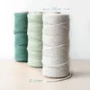 Navaris Makramee Garn 3er Set - Baumwollschnur für DIY Produktbild-Vorschau 3