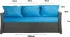 Polštáře na zahradní pohovku- Sedák 160x60x7, opěradlo Náhled obrázku produktu 2