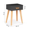 Beistelltisch, Nachttisch mit Schublade 57 x 40 x 30cm, Produktbild-Vorschau 9