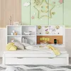MODFU Tagesbett 90x200cm/90x190cm Ausziehbett mit USB-Laden Produktbild-Vorschau 4