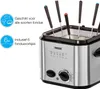 A close-up of a Princess mini-fryer and fondue pot with fondue forks inserted. Produktbild-Vorschau