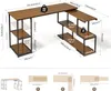 Mondeer Eckschreibtisch drehbarer Computertisch 135,5 x 110 Produktbild-Vorschau 6