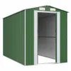 vidaXL Casetta da giardino Verde 192x357x223 cm Acciaio Anteprima dell’immagine prodotto 3