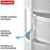 Floordirekt Rollwagen Henry Metall Weiß – Küchenwagen mit 3 Produktbild-Vorschau 3