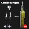 Grillx Olivenöl Glasflasche 500ml – mit Ausgießer, Trichter Produktbild-Vorschau 5