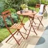 Runder klappbarer gartentisch "greensboro" bernsteinfarben Produktbild-Vorschau 4