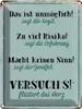 vianmo Blechschild 40x30 cm Angst Erfahrung Zweifel Herz Produktbild-Vorschau 1