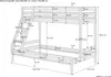Doppel-Etagenbett 120x200 und 80x200 Erwachsenen-Stockbett Produktbild-Vorschau 3