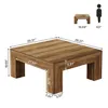 Tribesigns Table basse carrée, 100*100 cm table basse de Voir les images du produit 2