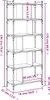 vidaXL Regał 6 półek dąb sonoma 76x32x192 cm Materiał Podgląd zdjęcia produktu 8
