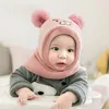 Baby schlupfmütze Warm Niedlich Bär Wintermütze Schalmütze Produktbild-Vorschau 3