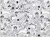 MuchoWow® Mauspad Mousepad Muster - Dinosaurier - Telefon Produktbild-Vorschau 1
