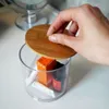 Úložný box na make-up a vatové tamponky s bambusovým víkem Náhled obrázku produktu 6