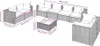 vidaXL 9-tlg. Garten-Lounge-Set mit Kissen Poly Rattan Produktbild-Vorschau 8