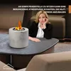 Homezie Tischkamin - Für Innen & Außen - Runder Marmor -  Produktbild-Vorschau 8