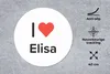 MuchoWow® Mauspad Mousepad Ich liebe - Elisa - Mädchen Produktbild-Vorschau 2