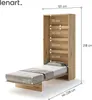 Schrankbett 90 x 200 Vertikal BC-03 Artisan Eiche LENART Produktbild-Vorschau 4